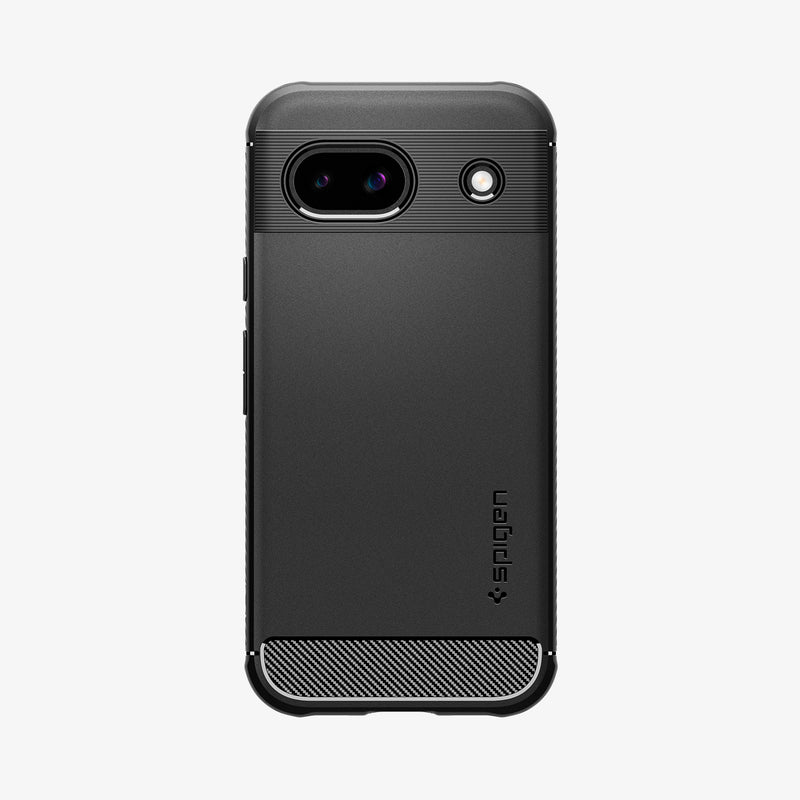 ACS07259 - Pixel 8a Case Rugged Armor in Matte Black showing the back