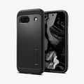 ACS07264 - Pixel 8a Case Tough Armor in Black showing the back, partial front and sides
