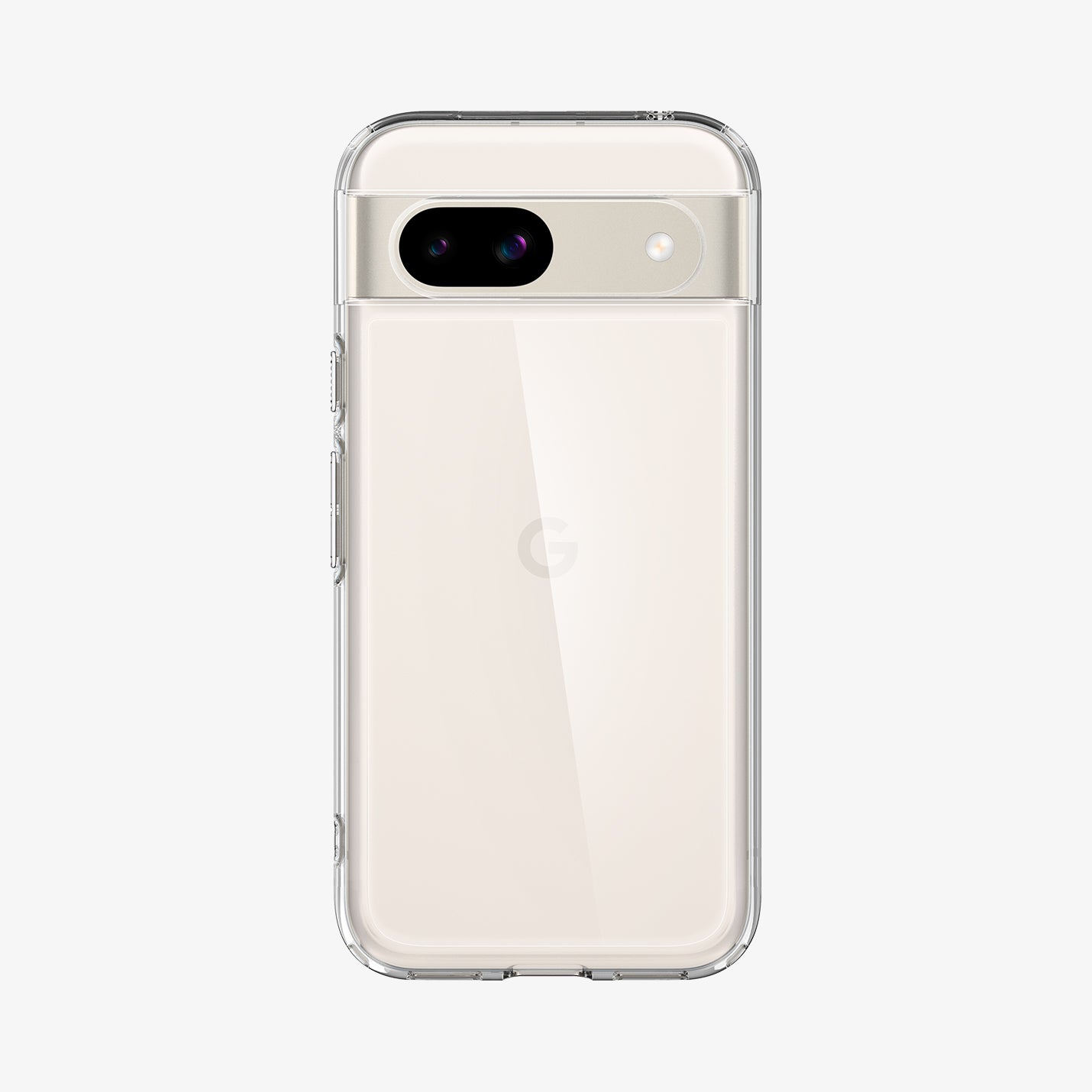 ACS07260 - Pixel 8a Case Ultra Hybrid in Crystal Clear showing the back