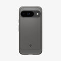 ACS07783 - Pixel 9 Pro Case Rugged Armor in Marble Gray showing the back