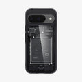 ACS07688 - Pixel 9 Pro Case Ultra Hybrid Zero One in Zero One showing the back