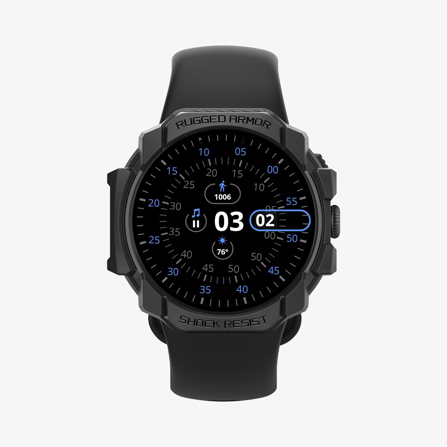 Pixel Watch Series Case Rugged Armor Spigen Official Site Pixel Watch Matte Black in Stock