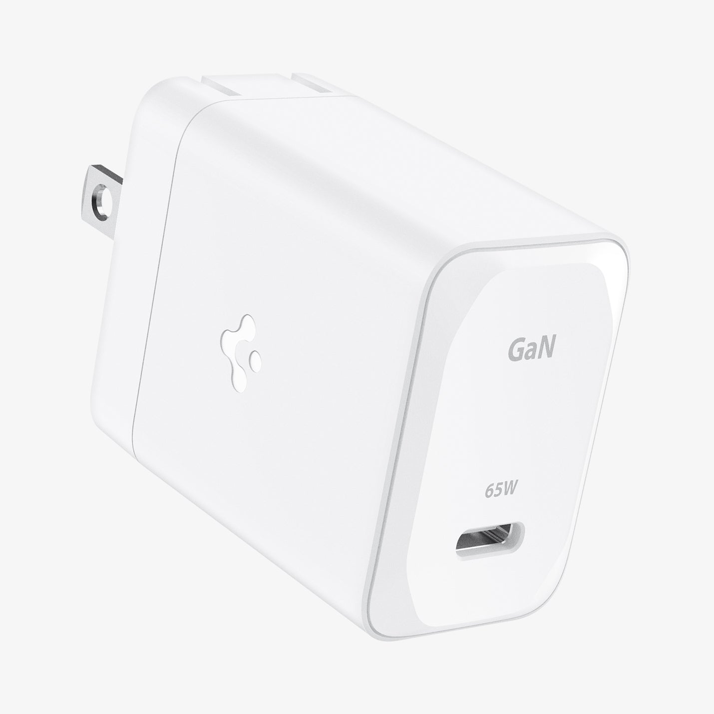 ACH05474 - ArcStation™ Pro GaN 651 Wall Charger PE2201 in White showing the top and sides with 65W charging power
