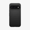 ACS11428 - Pixel 11 Pro  Liquid Air Matte Black case featuring a geometric textured pattern, raised camera surround, and precise camera cutout.