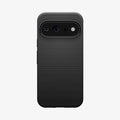 ACS11429 - Pixel 11 Pro  Liquid Air (Mag Fit) Matte Black case featuring a geometric textured pattern, raised camera surround, and precise camera cutout.
