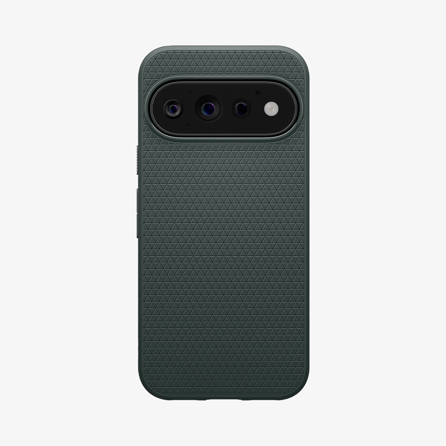 ACS11858 - Pixel 11 Pro  Liquid Air (Mag Fit) Abyss Green case featuring a geometric textured pattern, raised camera surround, and precise camera cutout.