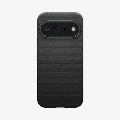 ACS11448 - Pixel 11 Pro XL Matte Black case featuring a geometric textured pattern, raised camera surround, and precise camera cutout.