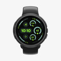ACS09483 - Pixel Watch 5 (41mm) Liquid Air Matte Black showing the front