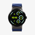 AMP11813 -  Pixel Watch 5 (45mm) Lite Fit Blueberry Navy showing the font