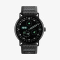 AMP11749 - Pixel Watch 5 (45mm) Athlex Air Active Black Gray front view highlighting the clean and minimalist woven band design.