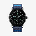 AMP11748 - Pixel Watch 5 (45mm)  Athlex Air Active Navy Blue front view highlighting the clean and minimalist woven band design.