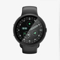 ACS11746 - Pixel Watch 5 (45mm) Thin Fit 360 Black front view showcasing the slim watch case with a built-in tempered glass screen protector for all-around coverage.