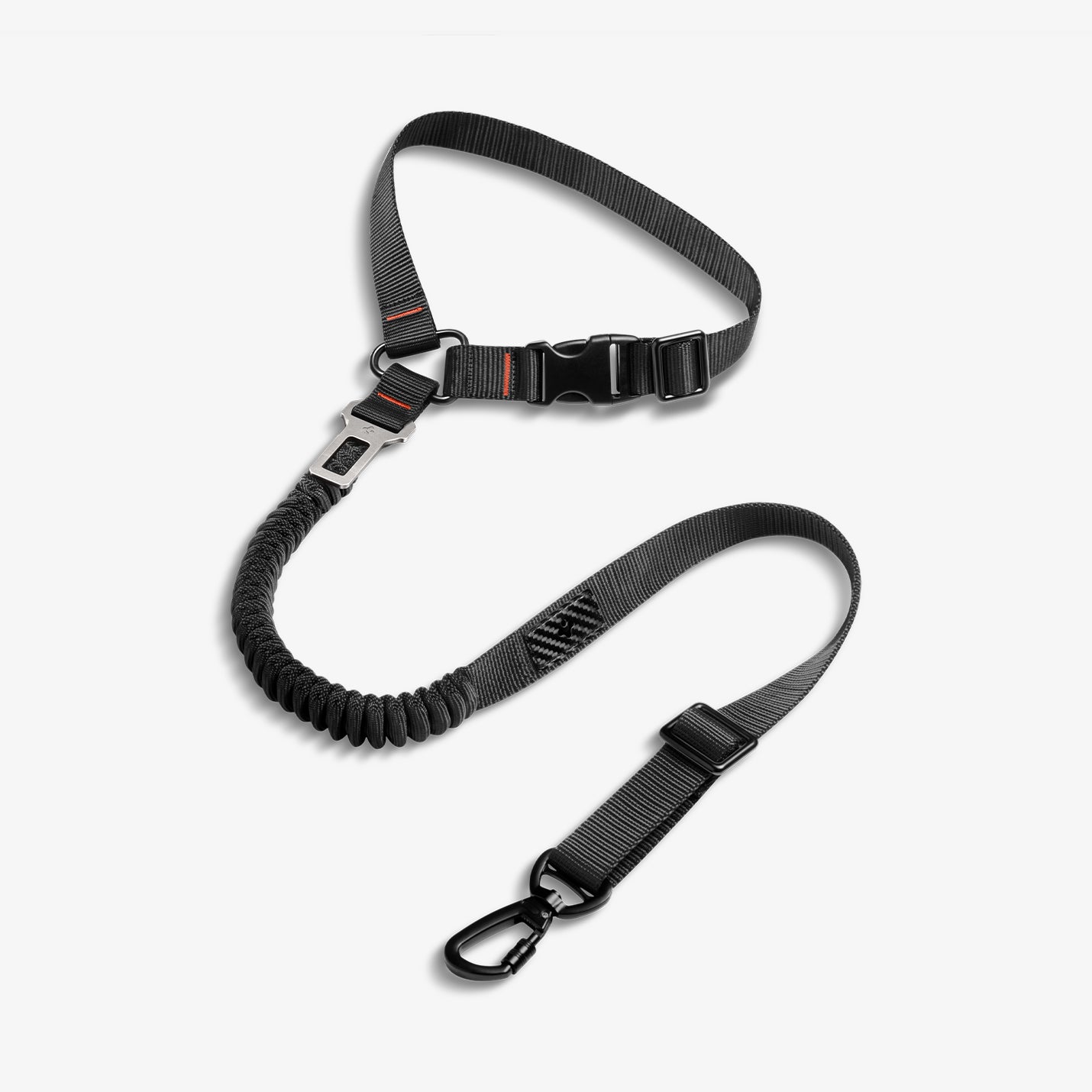 ACP08926 - Pet Car Seatbelt PS100 in Black showing the front