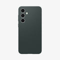 ACS08619 - Galaxy S24 FE Case Liquid Air in Abyss Green showing the  back