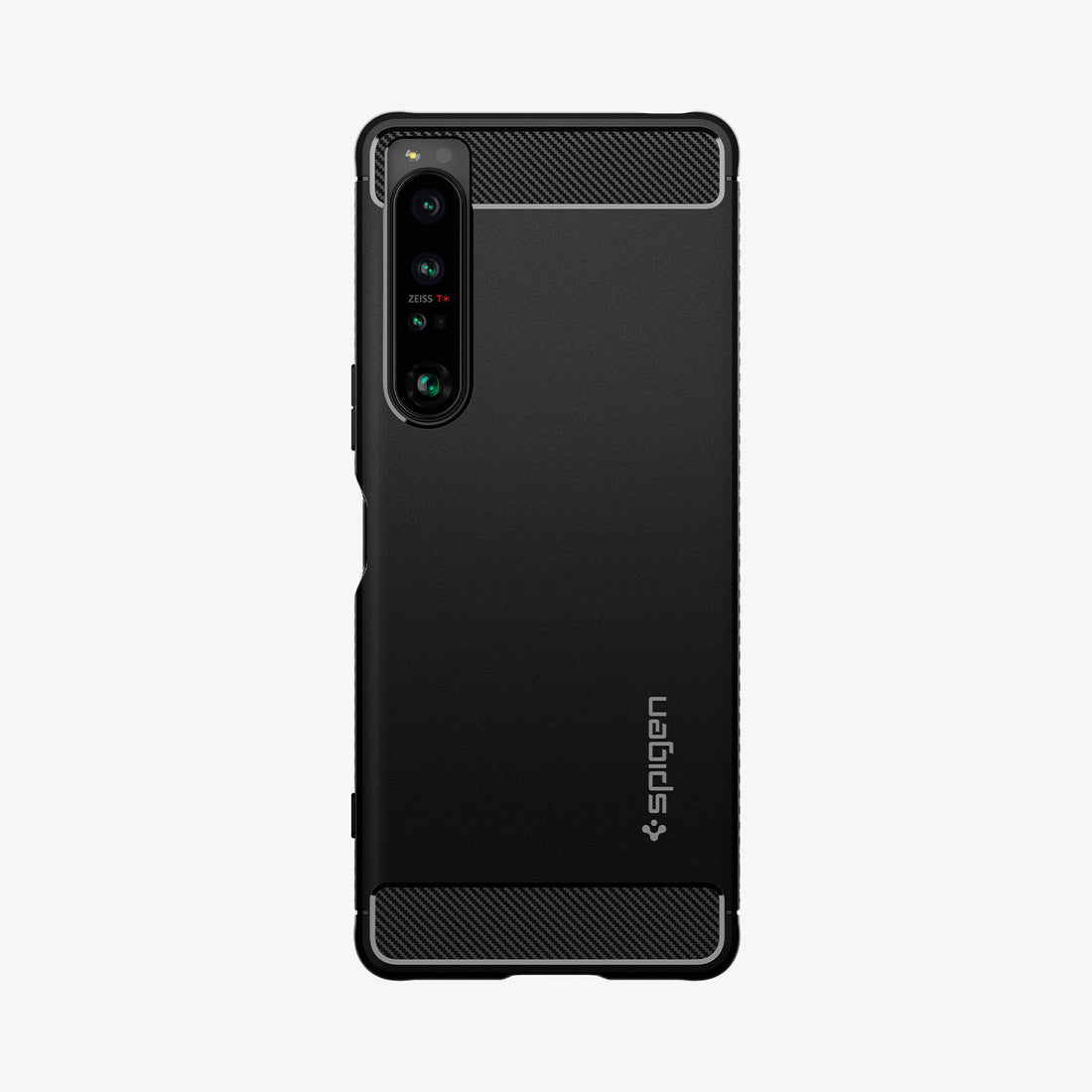 ACS04550 - Sony Xperia 1 IV Case Rugged Armor in matte black showing the back