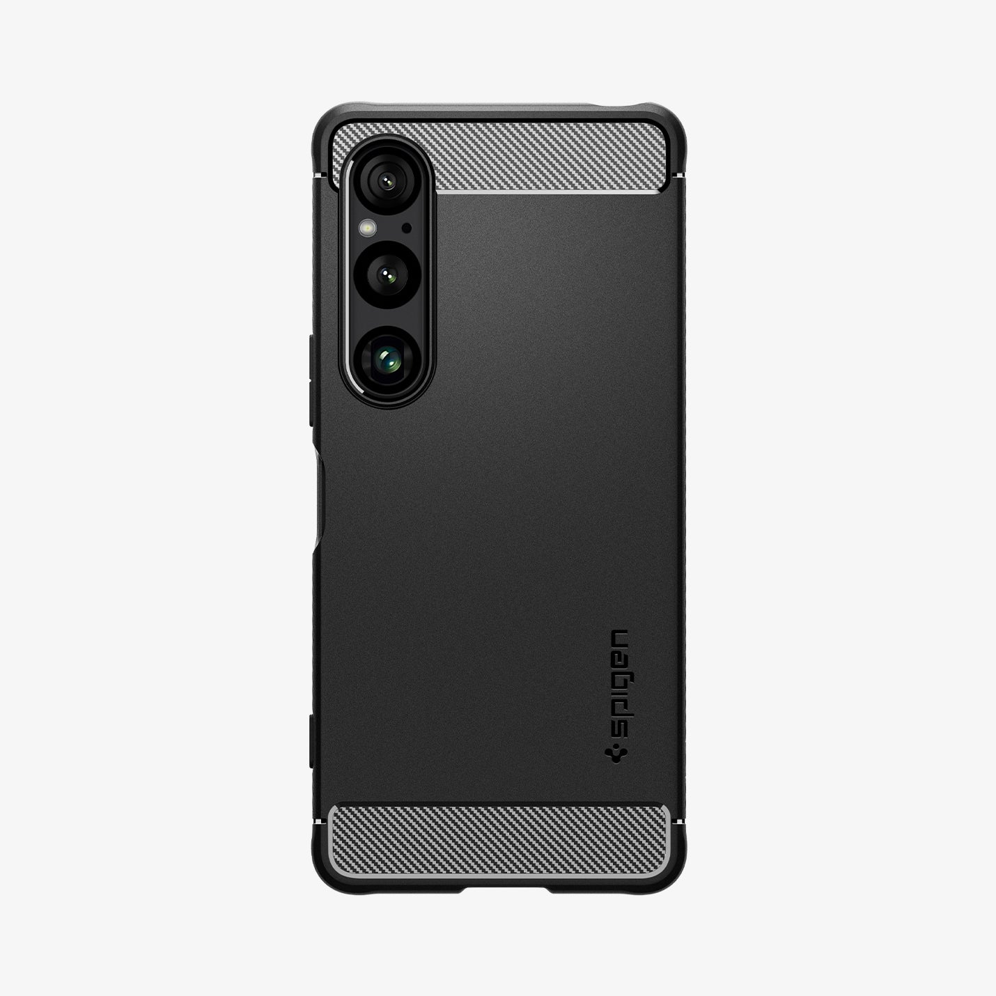ACS08296 - Xperia 1 VI Case Rugged Armor in Matte Black showing the back