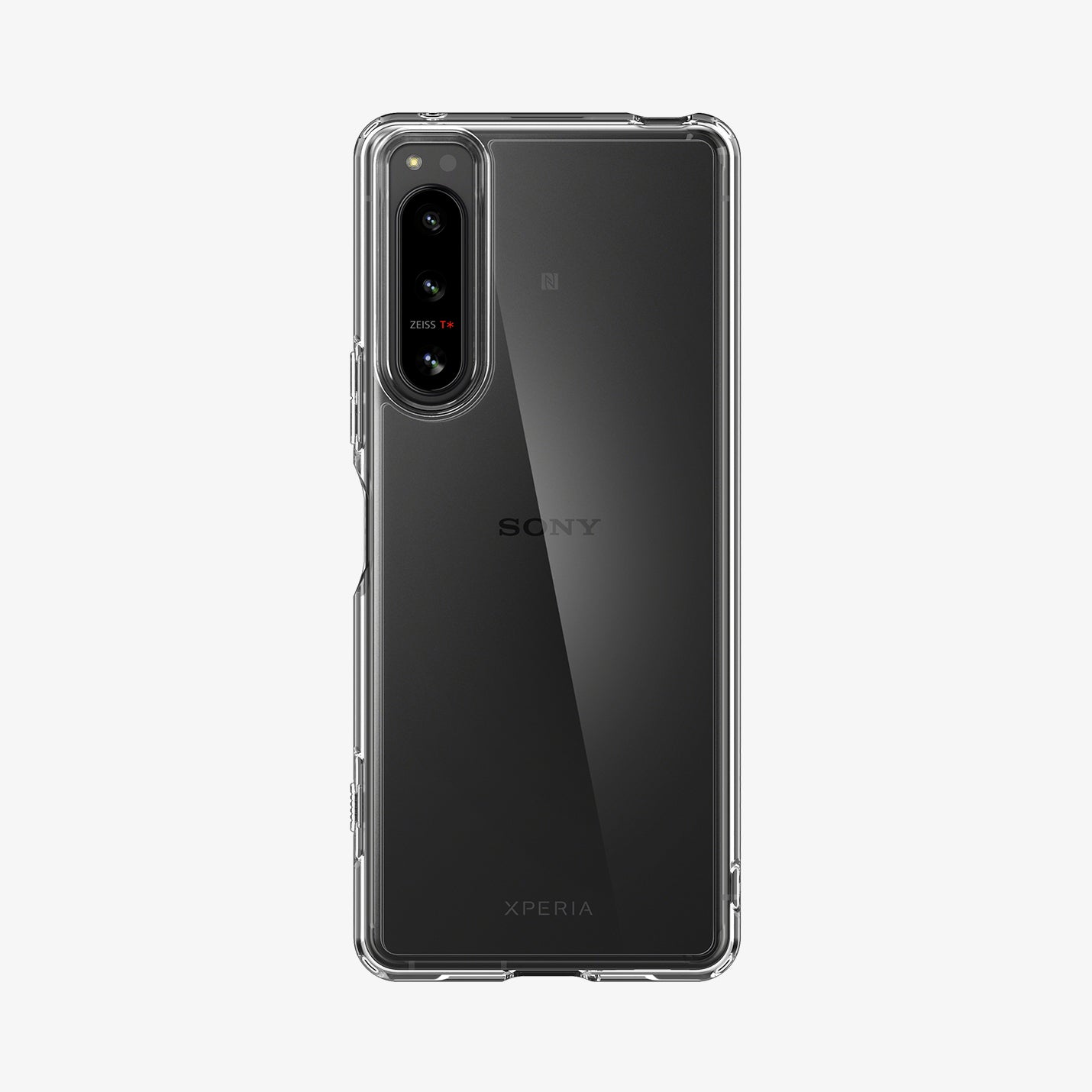 ACS04551 - Sony Xperia 5 IV Case Ultra Hybrid in crystal clear showing the back