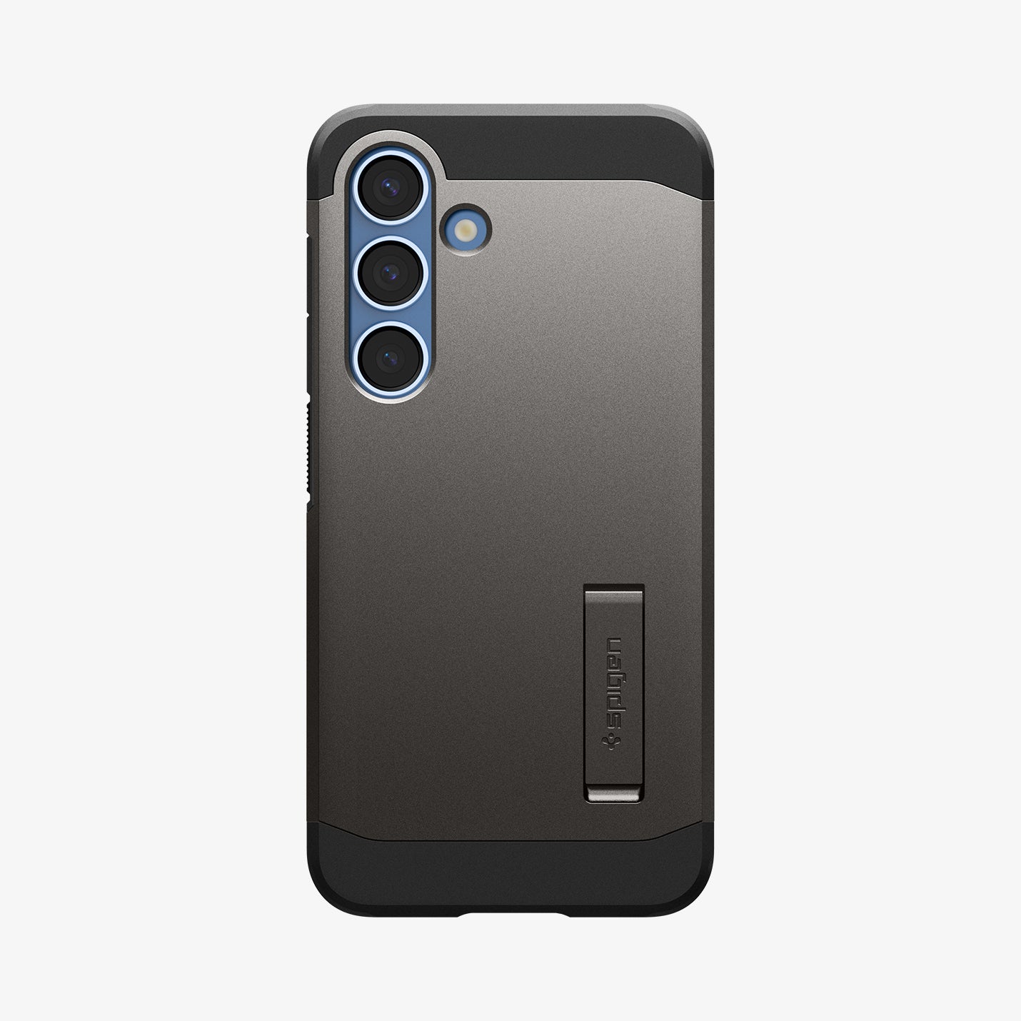 ACS09009 - Galaxy S25 Case Tough Armor AI (MagFit) in Gunmetal showing the back
