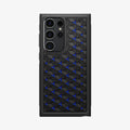 ACS07290 - Galaxy S24 Ultra Case Cryo Armor in Cryo Blue showing the back