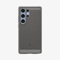 ACS08952 - Galaxy S25 Ultra Case Rugged Armor (MagFit) in Marble Gray showing the back