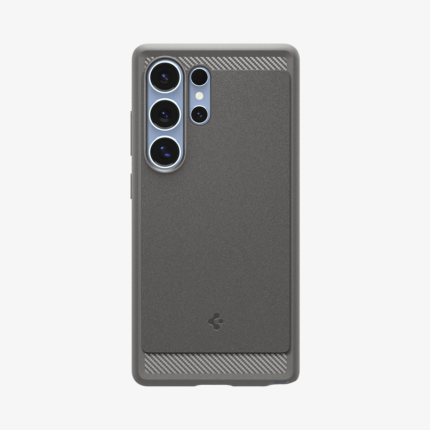 ACS08952 - Galaxy S25 Ultra Case Rugged Armor (MagFit) in Marble Gray showing the back
