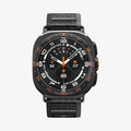 AMP11614 - Galaxy Watch Ultra Series - Athlex Air showing the Galaxy Watch Ultra with the Athlex Air band in Black, front view on white background.