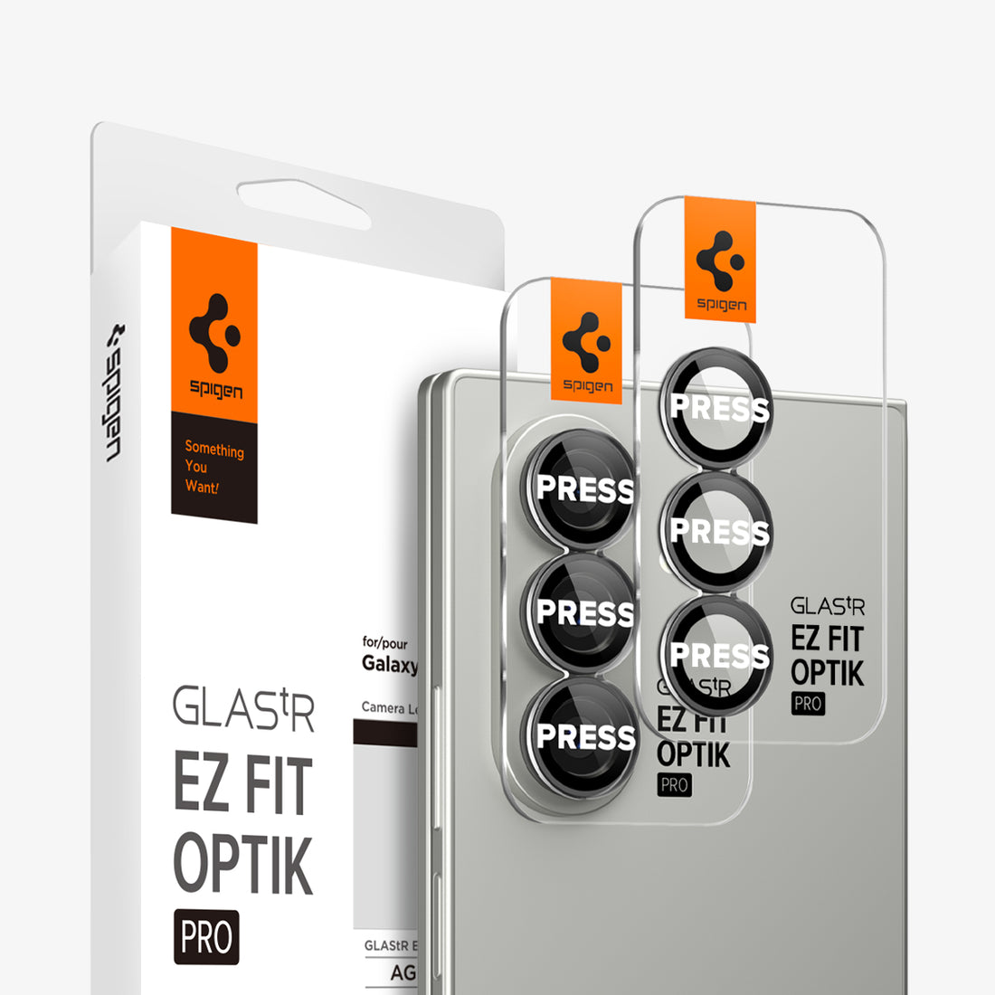 AGL09578 - Galaxy Z Fold 7 Optik Pro EZ Fit showing the back with ez fit tray installed