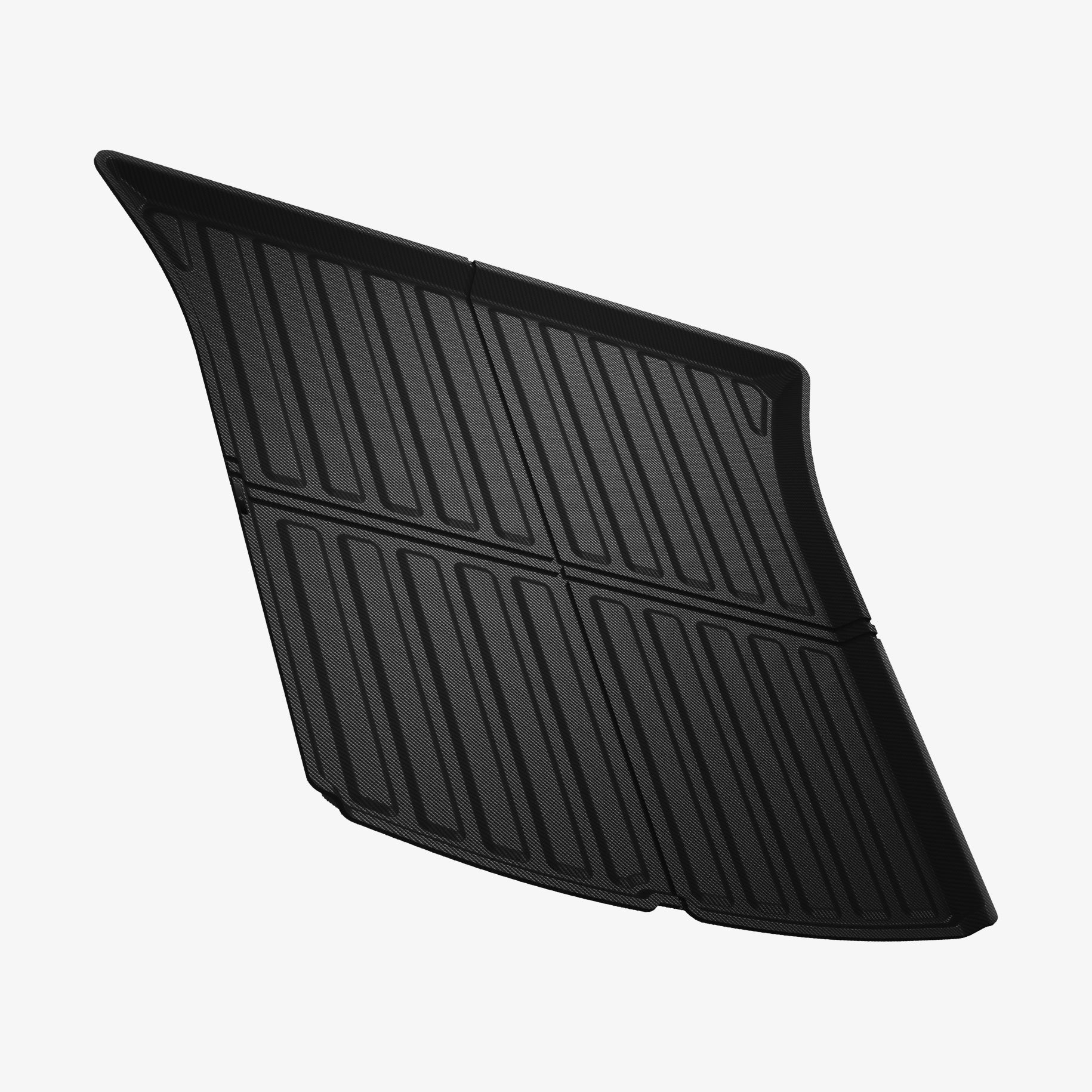 ACP06530 - Tesla Model Y Rear Trunk Mat TL20-Y in Black showing the front sideways