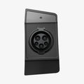 ACP09180 - Tesla Charging Adapter Door Dock TO255 in Black showing the front and bottom