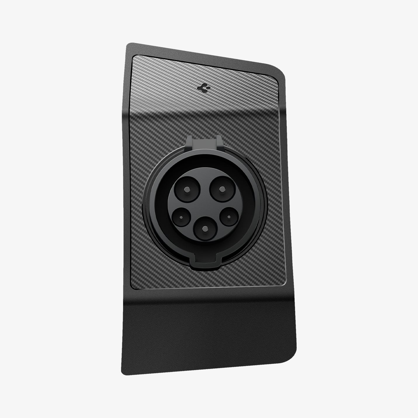 ACP09180 - Tesla Charging Adapter Door Dock TO255 in Black showing the front and bottom