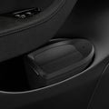 ACP09183 – Tesla Model Y Car Trash Bin in black showing installed inside of car