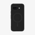 ACS09045 - Pixel 9a Case Ultra Hybrid Metal Ring (MagFit) in Frost Black showing the back