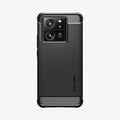ACS07502 - Xiaomi 13T Pro Rugged Armor Case in Matte Black showing the back
