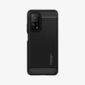 ACS02161  - Xiaomi Mi 10T Pro Case Rugged Armor in  Matte Black showing the back