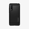 S52CS26400  - Xiaomi Mi 9 Lite Case Rugged Armor in  Matte Black showing the back
