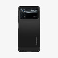 ACS04541 - Xiaomi POCO X4 Pro 5G Rugged Armor Case in Matte Black showing the back