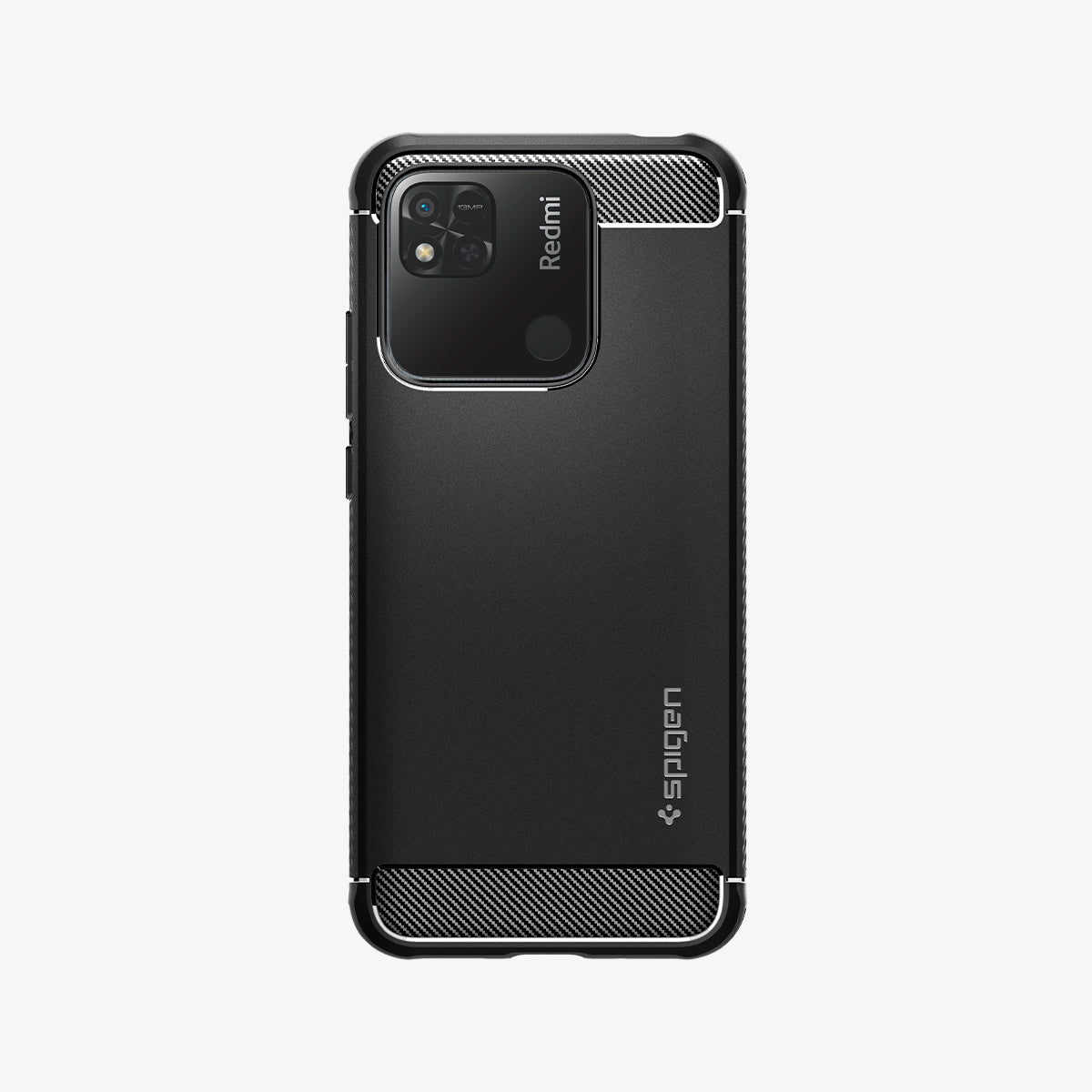 ACS04540 - Xiaomi Redmi 10A Sport Case Rugged Armor in Matte Black showing the back