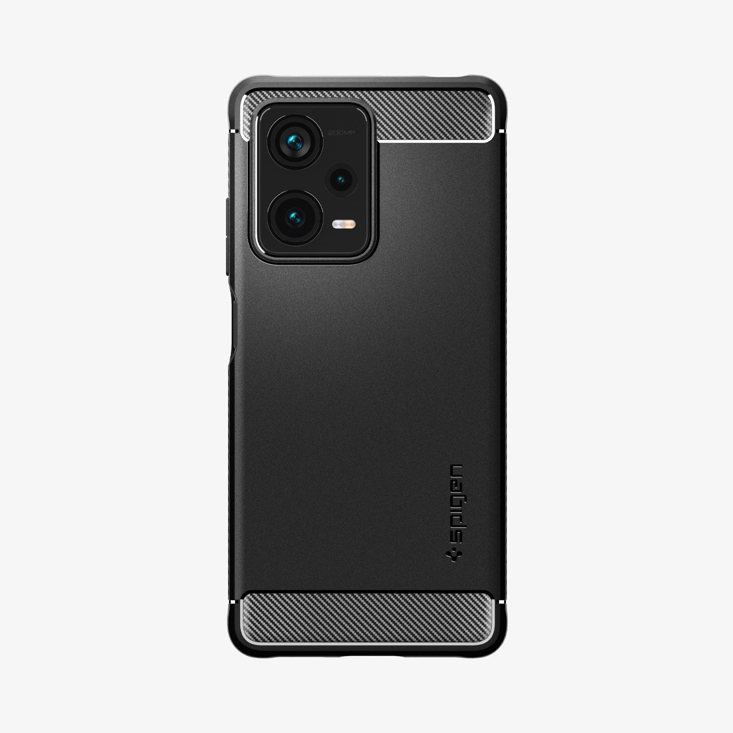 ACS05789 - Xiaomi Redmi Note 12 Pro+ 5G Case Rugged Armor in Matte Black showing the back