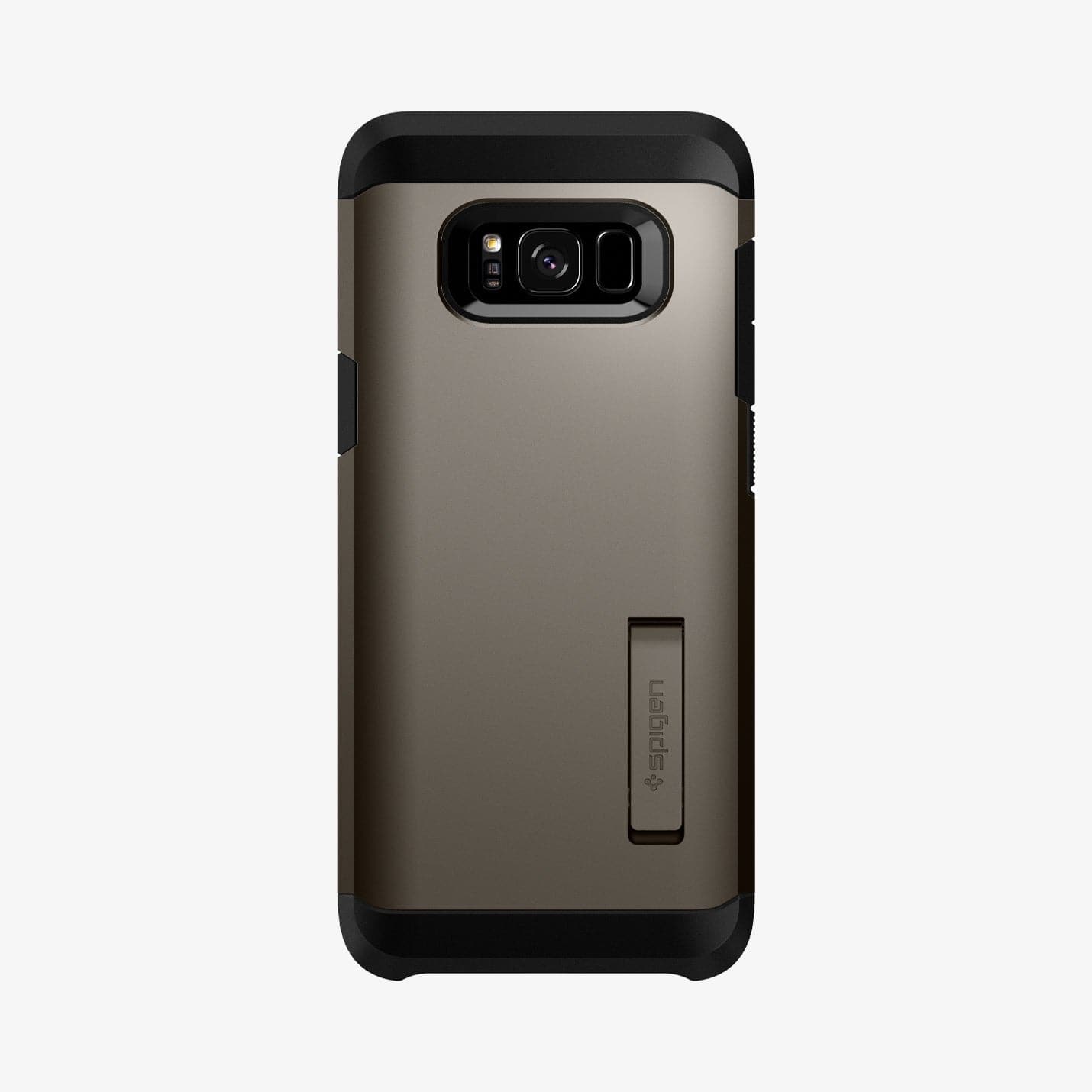 565CS21641 - Galaxy S8 Series Tough Armor Case in gunmetal showing the back