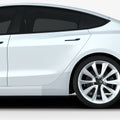 AFL06195 - Tesla Model 3 Platinum Shield Fender showing the shield installed on car fender