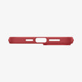 ACS04789 - iPhone 14 Case Thin Fit in red showing the bottom with precise cutouts