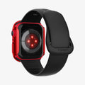 ACS04177 - Apple Watch Series (45mm) Case Thin Fit in metallic red showing the back