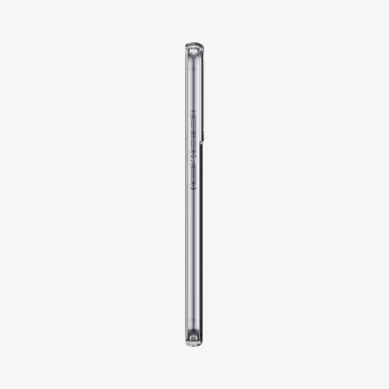 ACS03950 - Galaxy S22 Plus 5G Case Liquid Crystal in crystal clear showing the side with volume controls