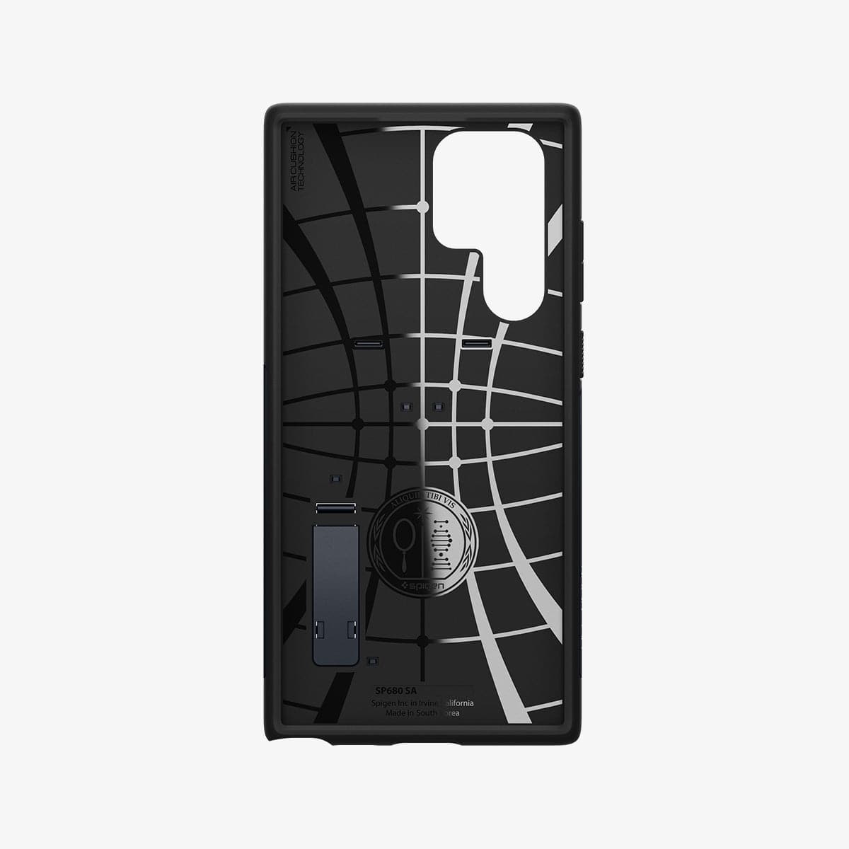 ACS03944 - Galaxy S22 Ultra 5G Case Slim Armor in metal slate showing the inside of case