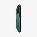 ACS04563 - iPhone 13 Case Slim Armor CS in midnight green showing the side and partial back