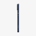 ACS05038 - iPhone 14 Case Liquid Air in navy blue showing the side with volume controls