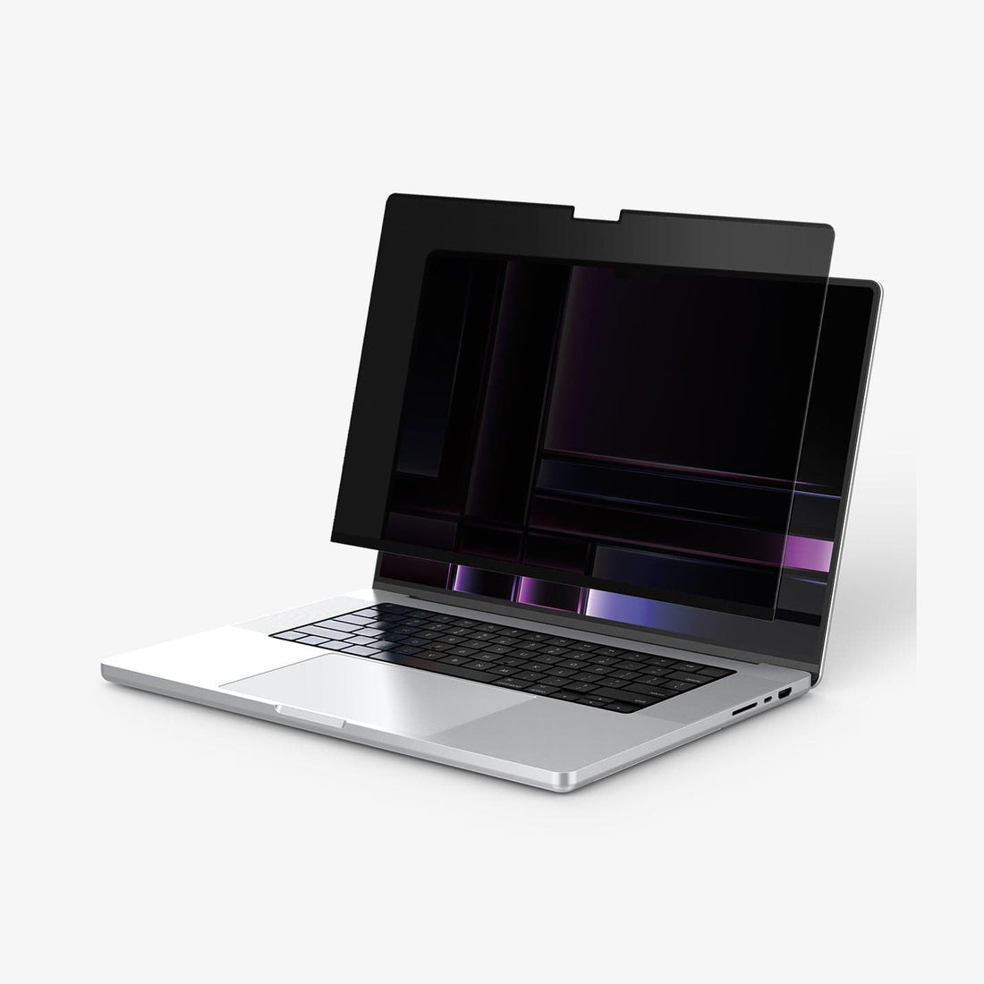 AFL06158 - Macbook Pro 14" Screen Protector Safe View showing the laptop, screen protector and packaging