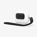 ASD06156 - AirPods Pro 2 Lock Fit M in Carbon showing the front and side with lanyard attached