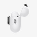 ASD06156 - AirPods Pro 2 Lock Fit M in Carbon showing the side with top open and AirPods inside