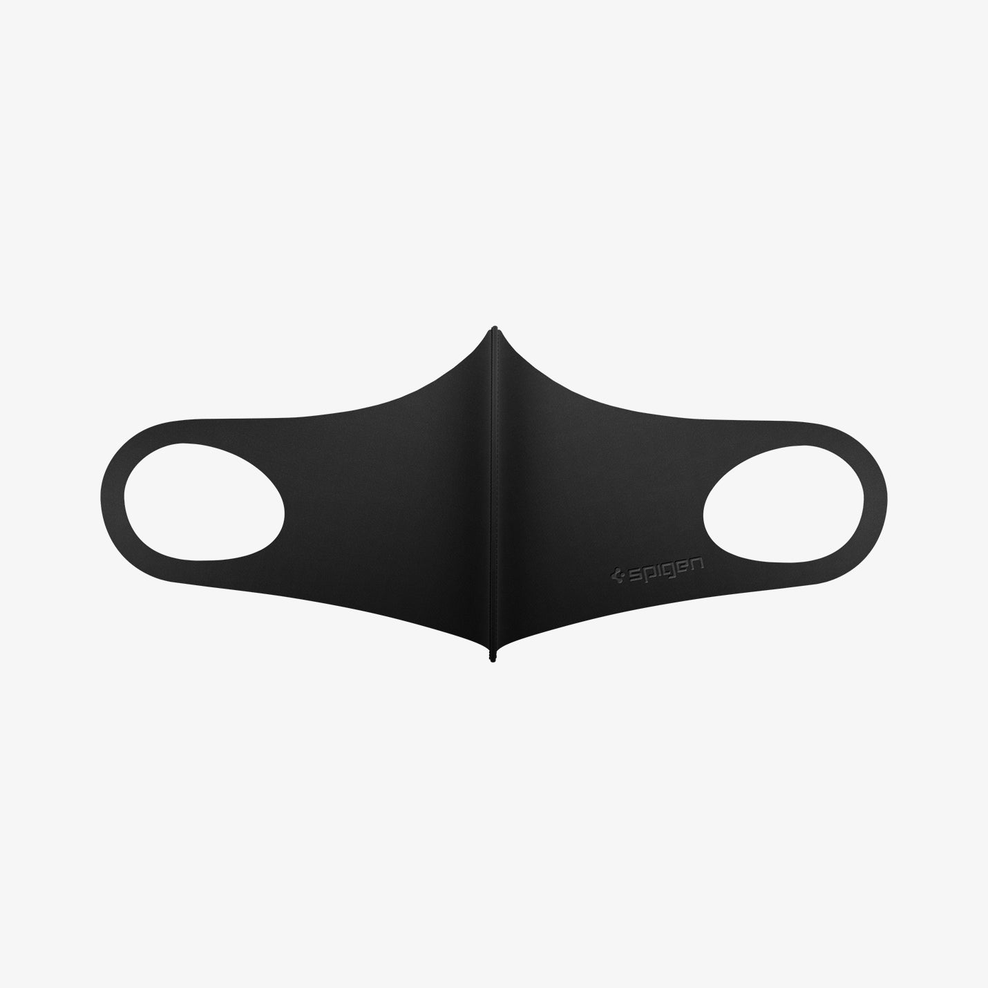 AHP01876 - Air Mask in black showing the front with mask fully flat